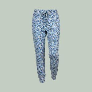 State‎ of Day Dream Ditsy Floral Jogger Pants Blue Pink XS Loungewear NEW